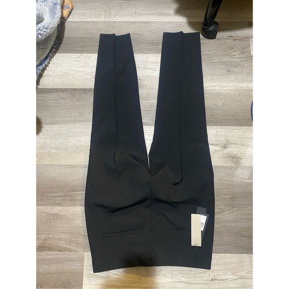 Banana Republic NWT RYAN SLIM WOOL-BLEND PANT Black Italian, Size 4p, MSRP $98 - Picture 9 of 11